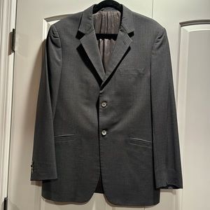 Versace Collection gray 100% Lana Wool suit jacket - size 52